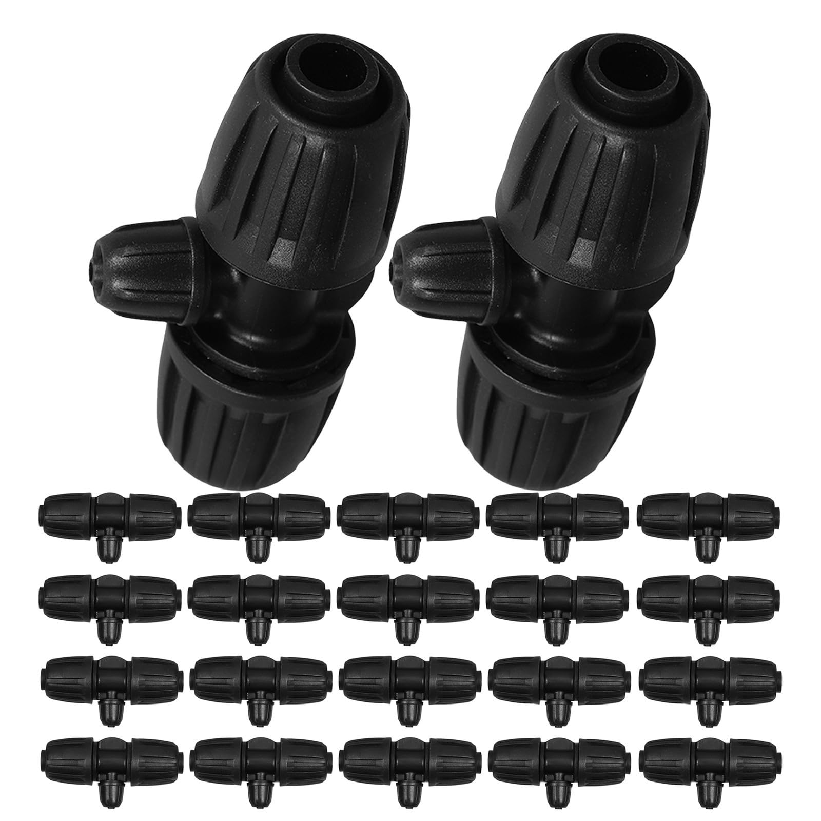 PACKOVE 30 Unidades Conector de Riego Agrícola en Pp Diseño a Prueba de Fugas y Estructura de Bloqueo Seguro para Tuberías y Tubos de Irrigación en Aplicaciones Paisajísticas