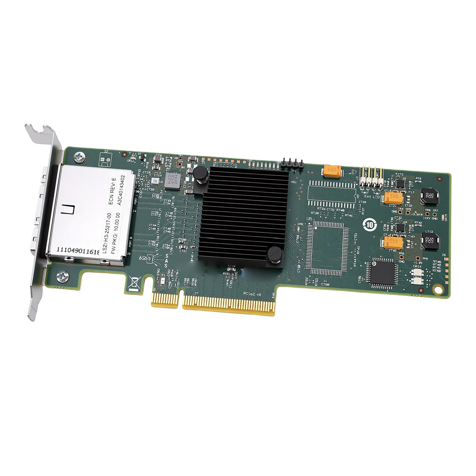 Karta Kontrolera PCIe 2.0 X8 SAS, Niskoprofilowa, 8 Portów dla JBOD i Zewnętrznych Obudów