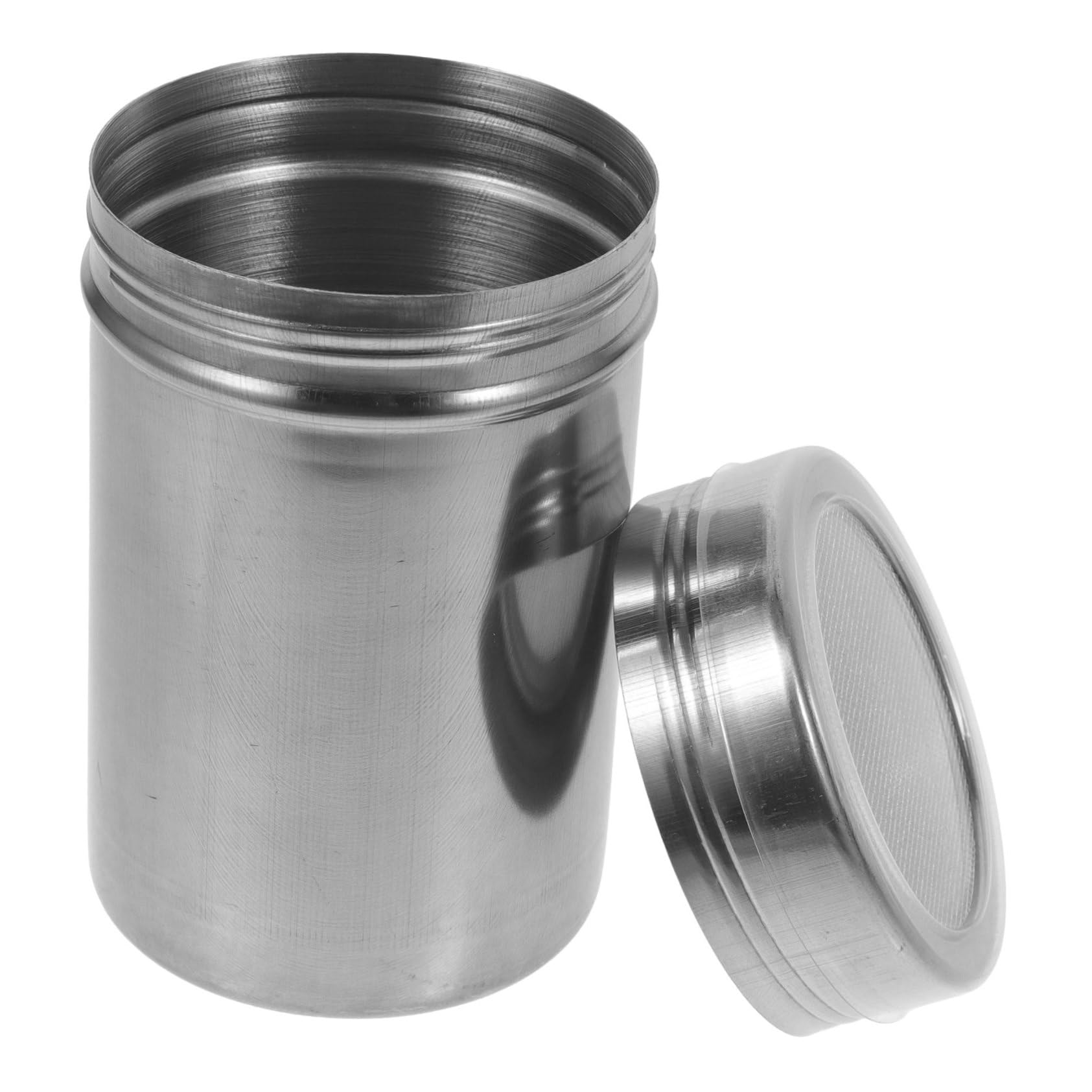 Unomor Large Capacity Stainless Steel Spice Shaker Jar Sealed Lid Mesh Shaker for Outdoor Cooking and Travel