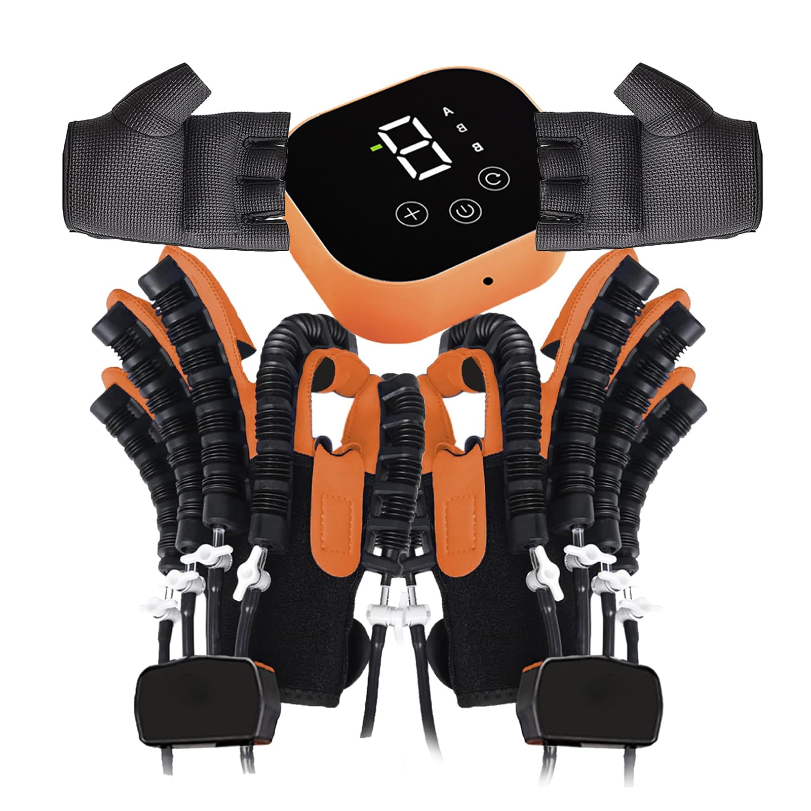 Ulepszone rękawice rehabilitacyjne robotyczne z 2024 r., do treningu funkcji palców i dłoni, sprzęt do rehabilitacji po udarze, rękawice do masażu, produkty ortopedyczne (lewa + prawa XX)