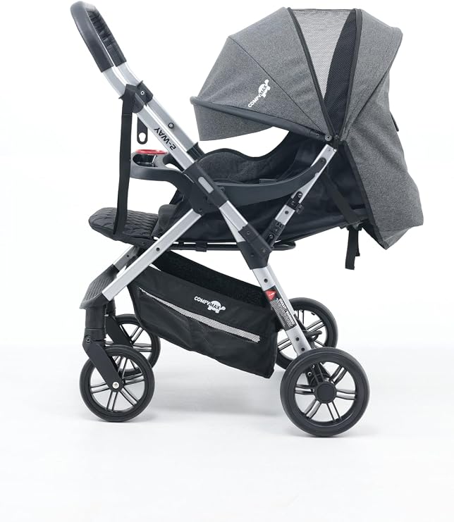 2-Way Çift Yönlü Bebek Arabası – Strom Grey