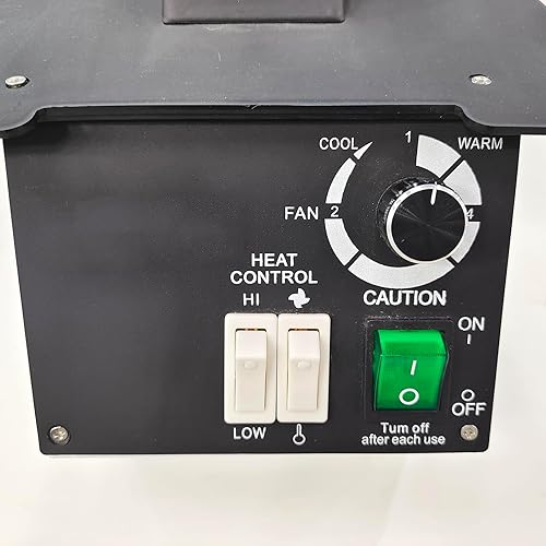 Miniatura 7 de Calentador de montura para gafas, calentador de marco óptico de 1500 W, cambio de aire caliente y frío, temperatura ajustable de 176.0 °F a 266.0