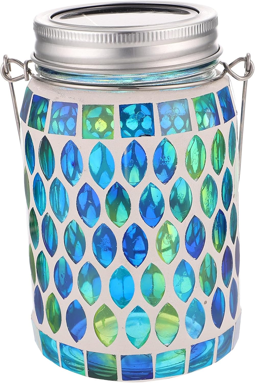 Generic Solar Mosaic Garden Lantern Solar Table Lamp for Patio Lawn Landscape Decoration