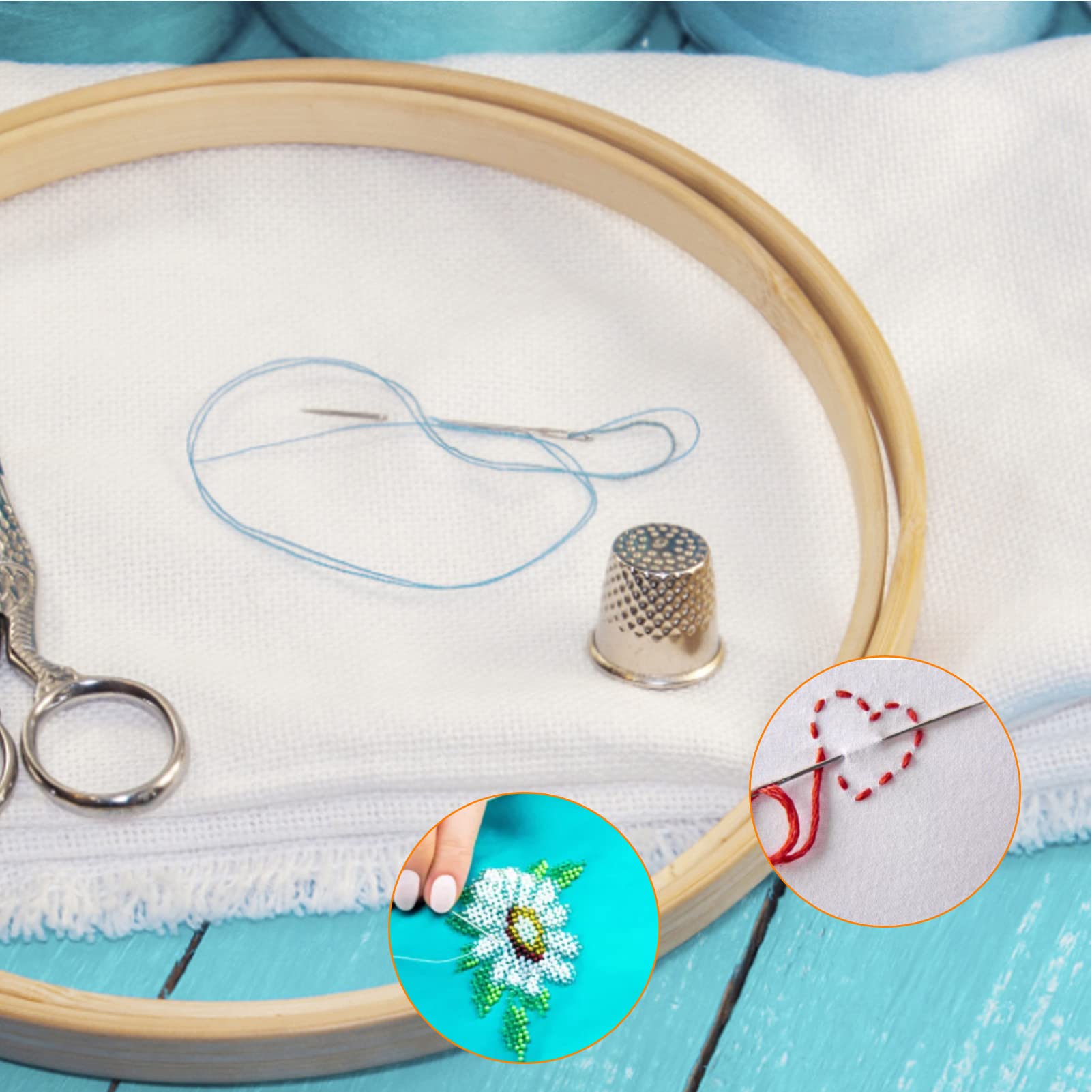 Boye Hand Sewing Needles, Set of 20 BETWEENS (Quilting), Silver