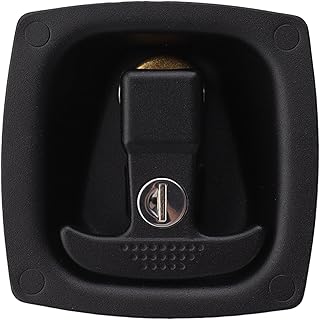 T Handle Door Latch, Zinc Alloy Folding Compression Toolbox Lock for RV Boat with Wide Application, Secure Locking Trailer Latch RV Camper Truck Trailer Toolbox