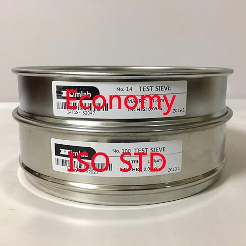 Miniatura 6 de KimLab Economy Test Sieve 304 paño de alambre de acero inoxidable 8 pulgadas de diámetro 325400450500635 tamaño de malla
