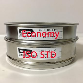 Economy Test Sieve #20 / 850m Mesh Size,304 Stainless Steel Wire Cloth, 8 Diameter