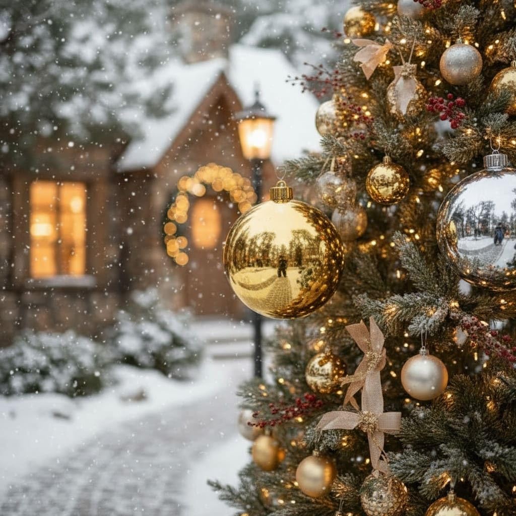 XXL Weihnachtskugeln 1 Stück - Christbaumkugeln - bruchsicher und stoßfester - Christbaumschmuck Ø 30cm Baumschmuck Weihnachten Deko - Silber glänzend