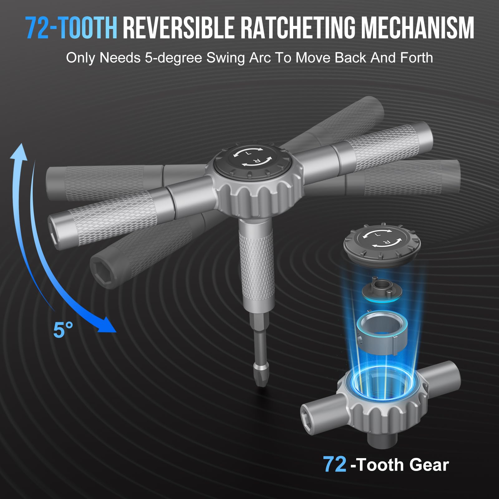 STREBITO 71-in-1 Ratchet Screwdriver Set - Magnetic -2