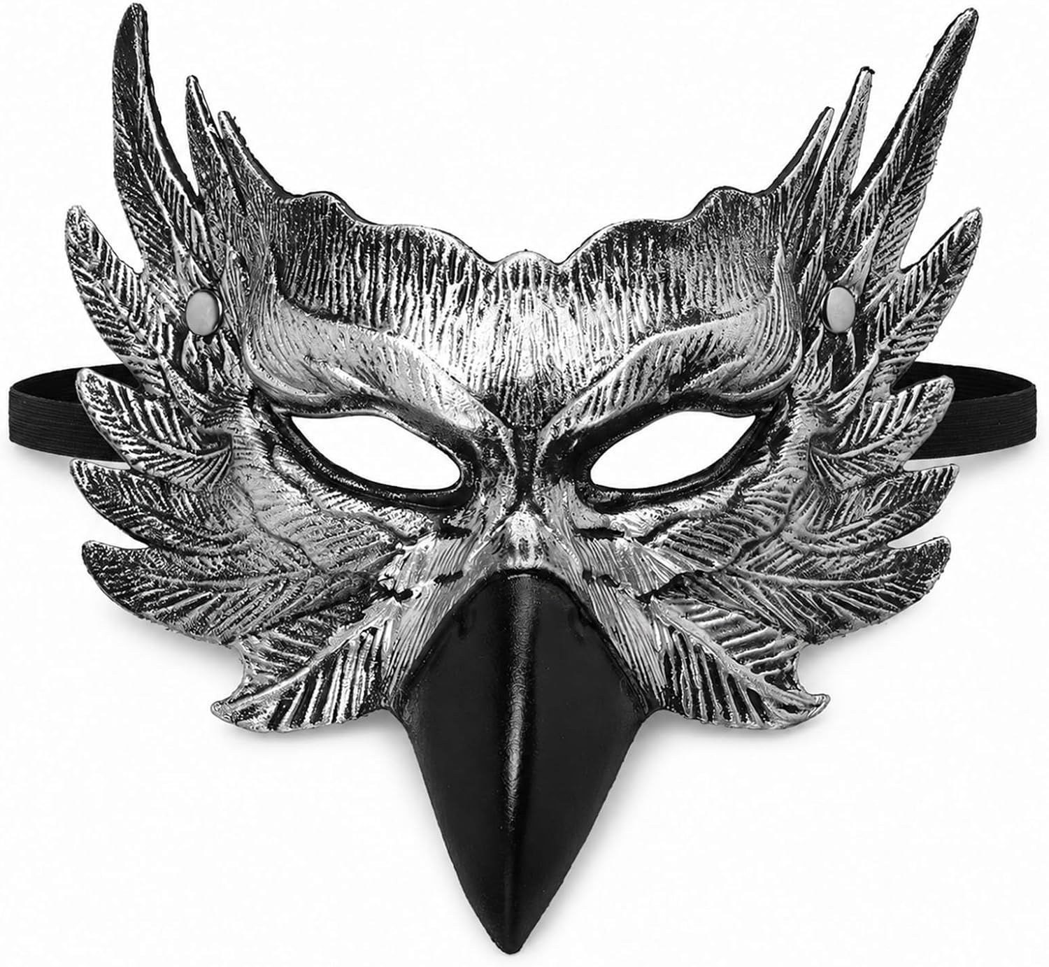 Halloween Crow Bird Mask Eagle Half Face Mask Animal Raven Masquerade Costume Props for Adult Men Women Cosplay