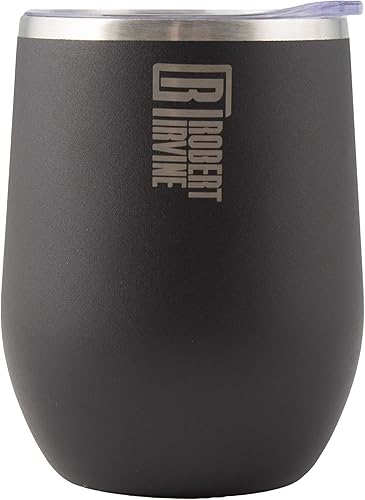 Miniatura 5 de Robert Irvine - Vaso térmico para vino negro de 12 onzas, juego de 2