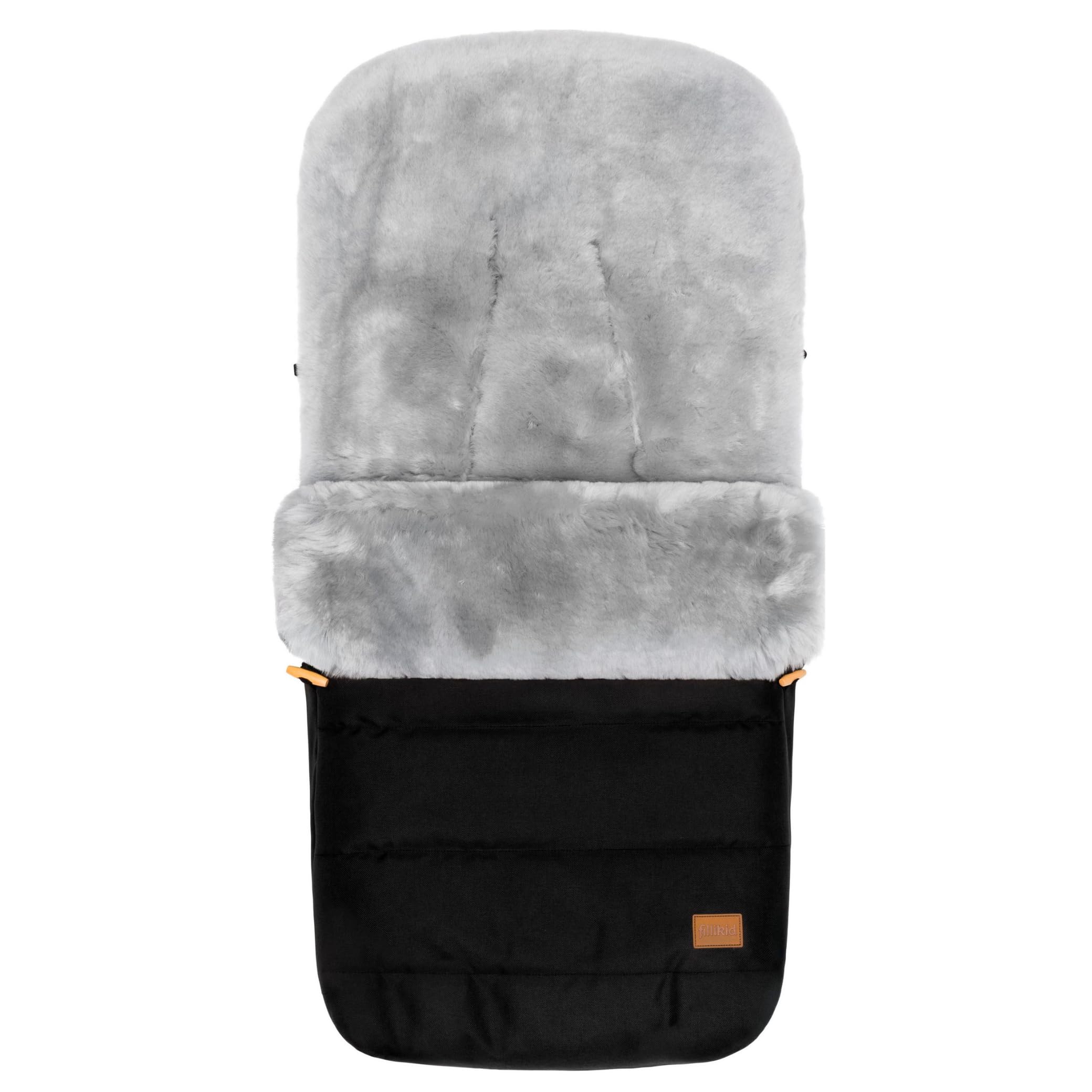 Fillikid Lammfellfußsack Bernina Kinderwagen Buggy Winterfußsack wind- wasserabweisend echtes Lammfell herausnehmbar Baby