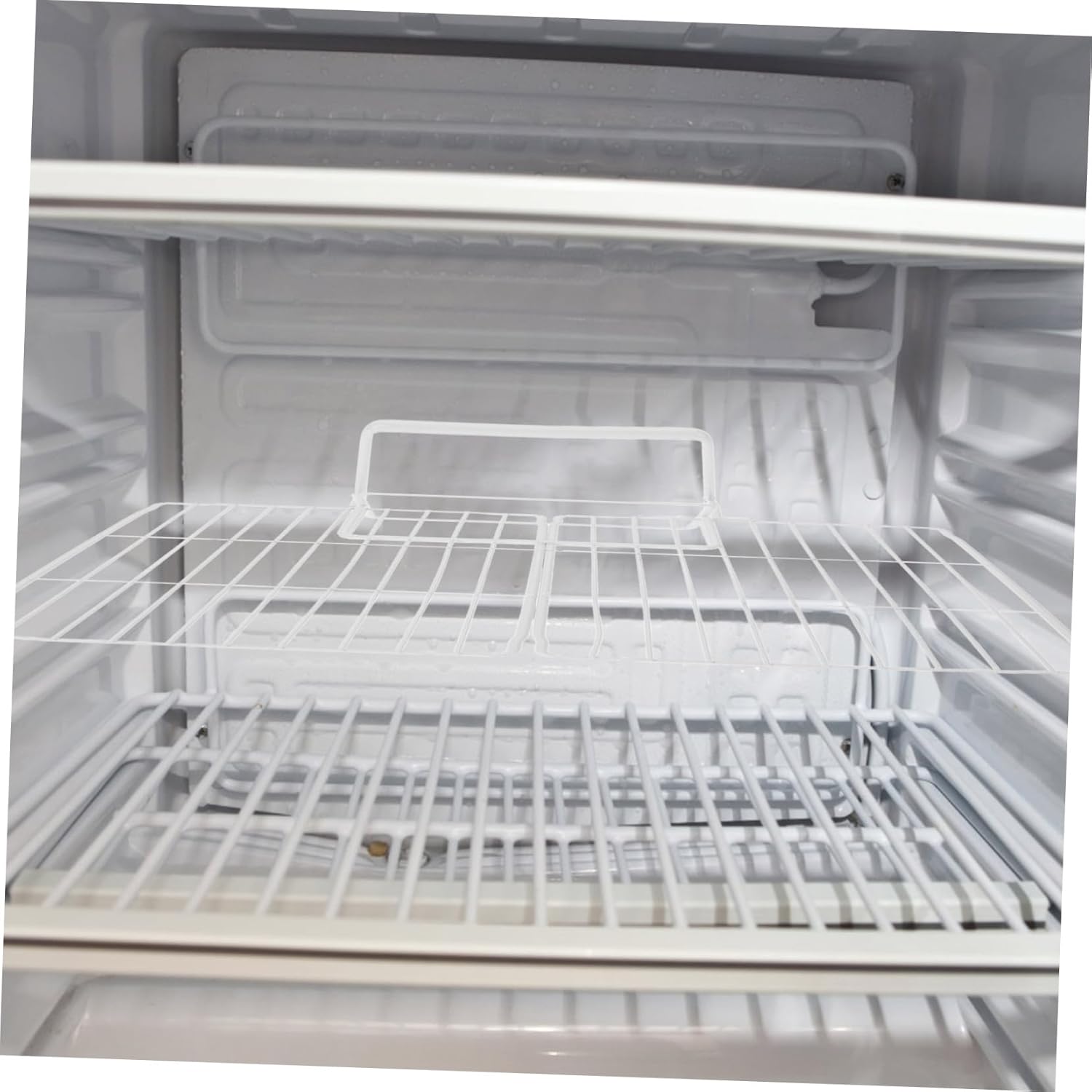 2pcs Freezer Divider Organizer Iron Mesh Shelf Dividers for Refrigerator Freezer for Drinks Snacks More Easy to Install Wide High