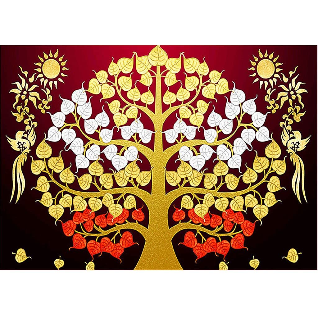 Peinture diamant arbre de fortune kit grand format pour anti stress maison