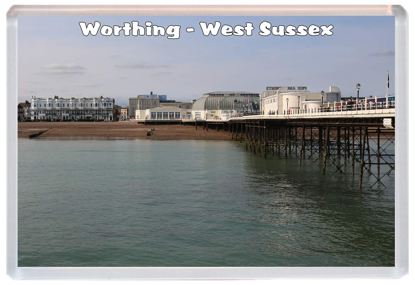 Baked Bean Store Multicolor Worthing - West Sussex - Jumbo Fridge Magnet Bbsm646