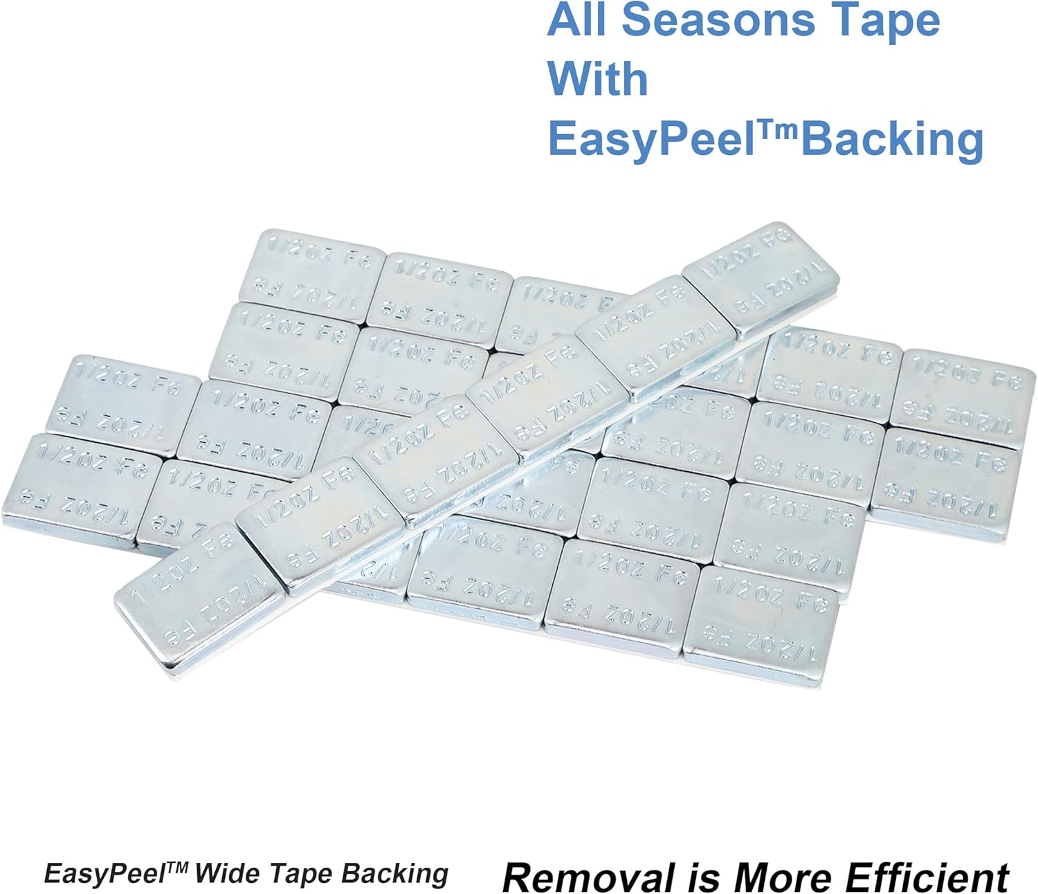 A A IN 1/2oz,Stick on Adhesive Wheel Weights,288pcs,48strips/Box,Grey,4Pack