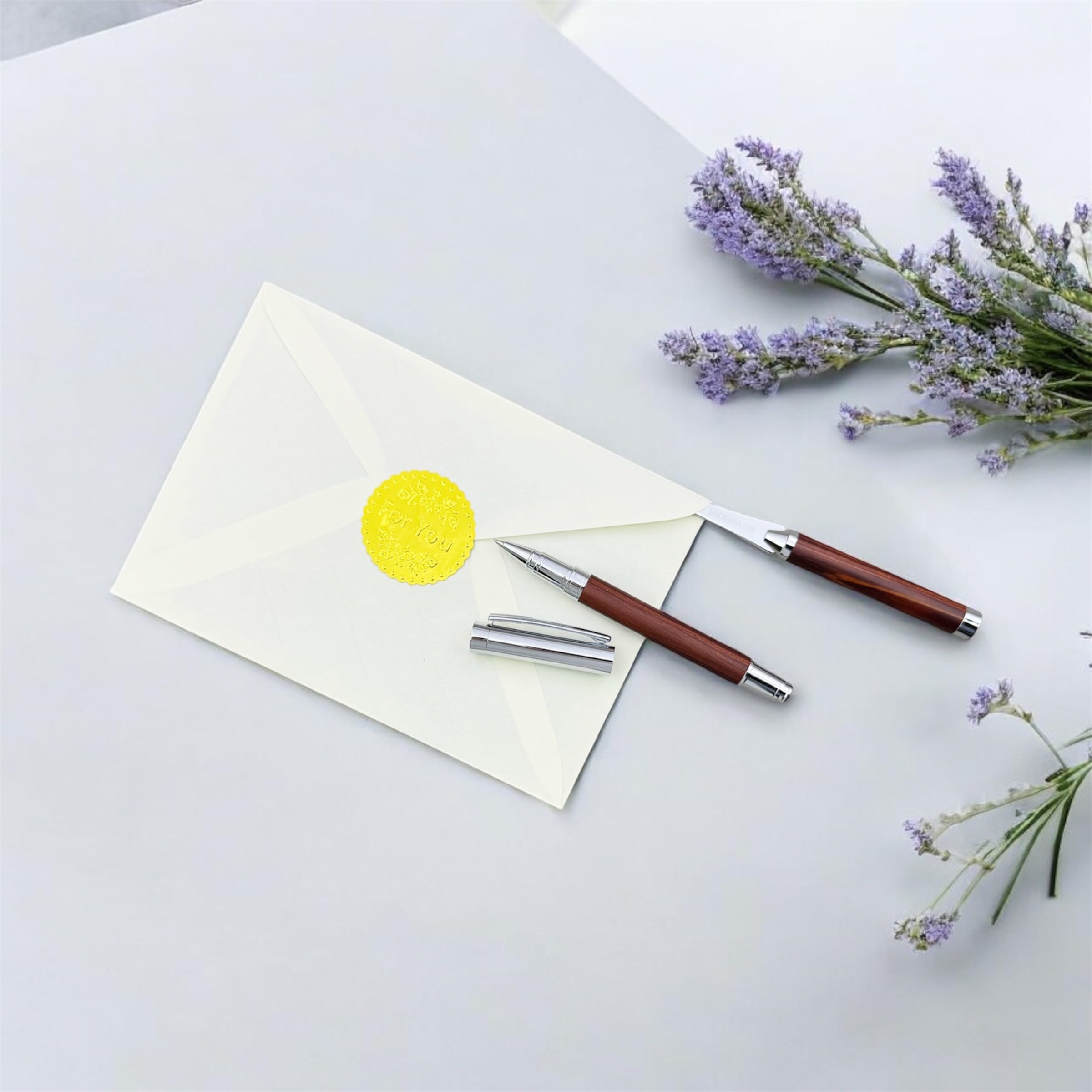 LACHIEVA LUX Rosewood Rollerball Pen and Letter Opener Gift Set, Solid Wood with Natural Grain, Gift for Men and Women TimberDuo Series - Image 4