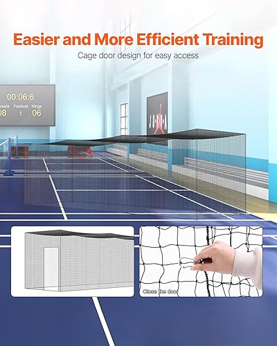 Miniatura 2 de VEVOR Red de bateo de béisbol de 1035415575 pies (solo la red), red de entrenamiento profesional de bateo de sóftbol, béisbol, bateo, resistente,