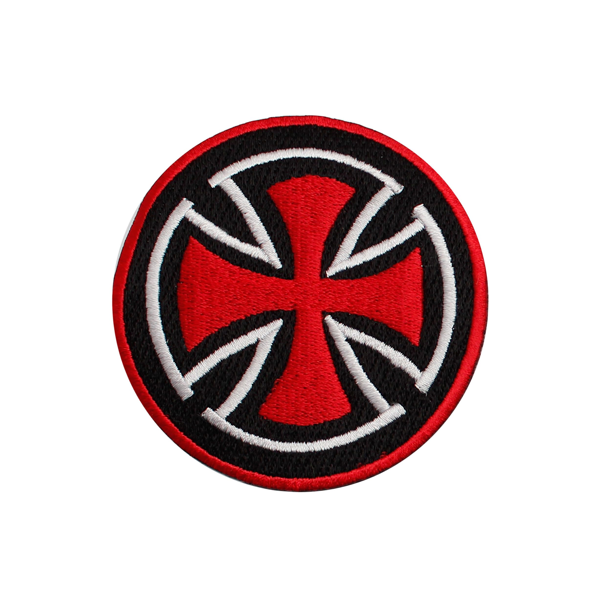 Masonic Patch - Iron Cross Patch - Machine Embroidered Iron on Emblem no Sewing Needed - 3x3 Inches Masonic Badge for Aprons, Vests, Bags &amp; Apparel