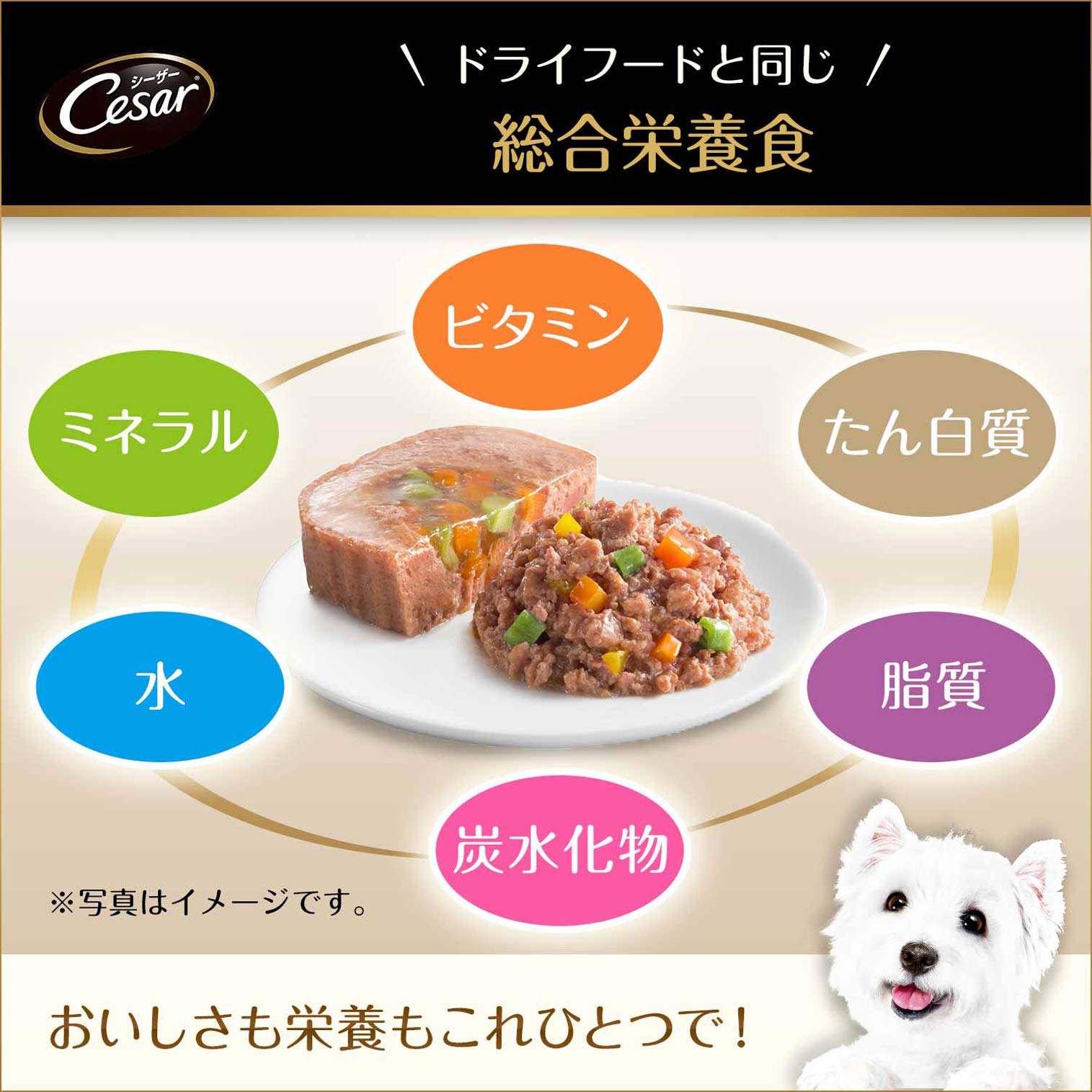 Amazon | シーザー トレイ 成犬用 100g×24個 絹ささみ 野菜入り 水分