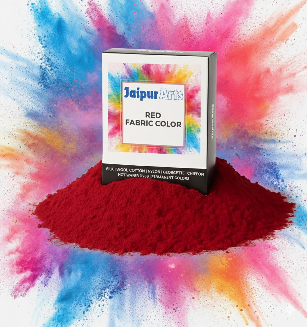 Red Color Pakka Rang Fabric Dye for Clothes Permanent | Jeans Red Fabric Dye Colour for Clothes | Dye for Faded Jeans | 20 Grm-picture-12