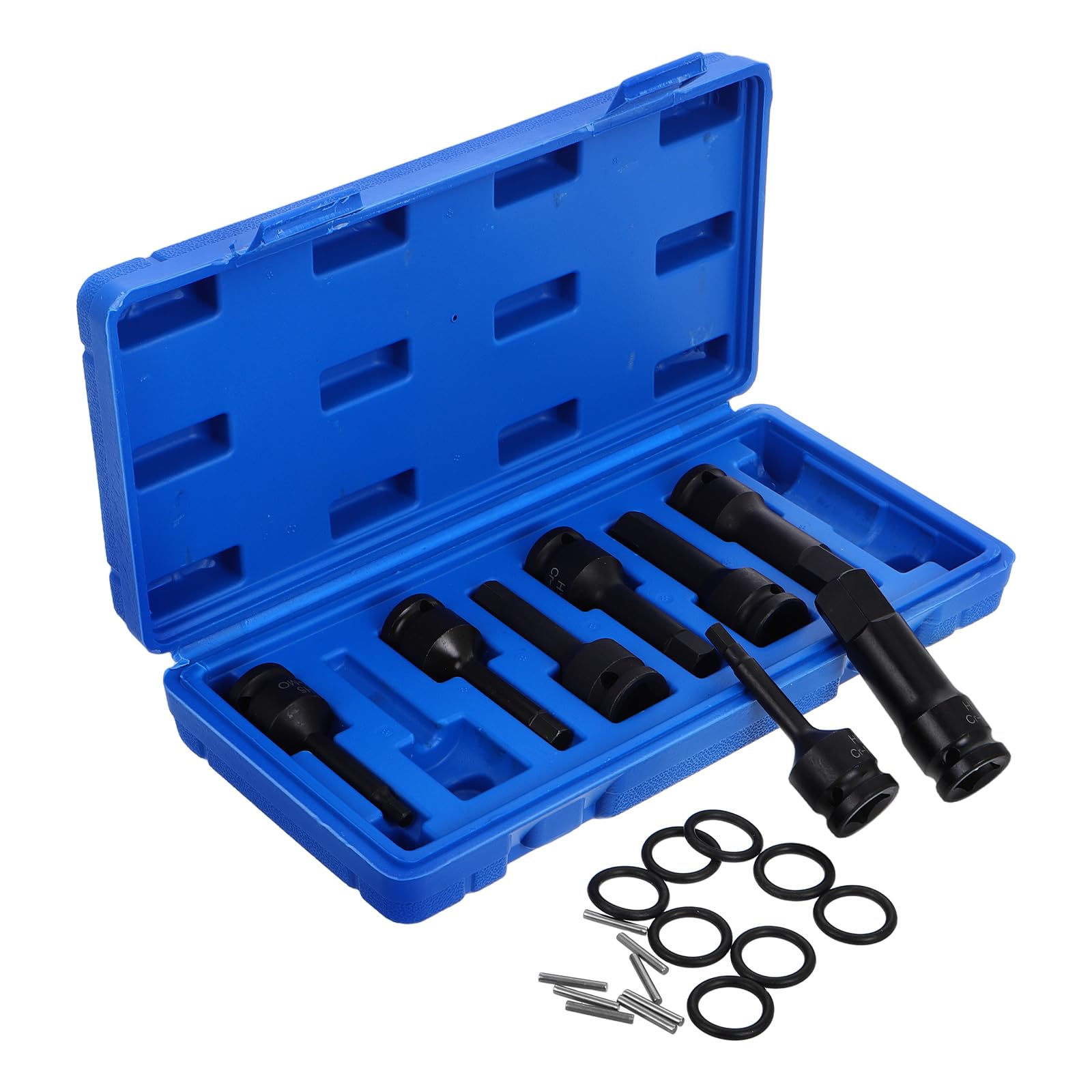 SOLUSTRE Set Di Bussole Per Punte Set Di Bussole Profonde A Impatto Kit Da 8 Pezzi Per La Sostituzione Dei Dadi Di Bloccaggio Delle Ruote