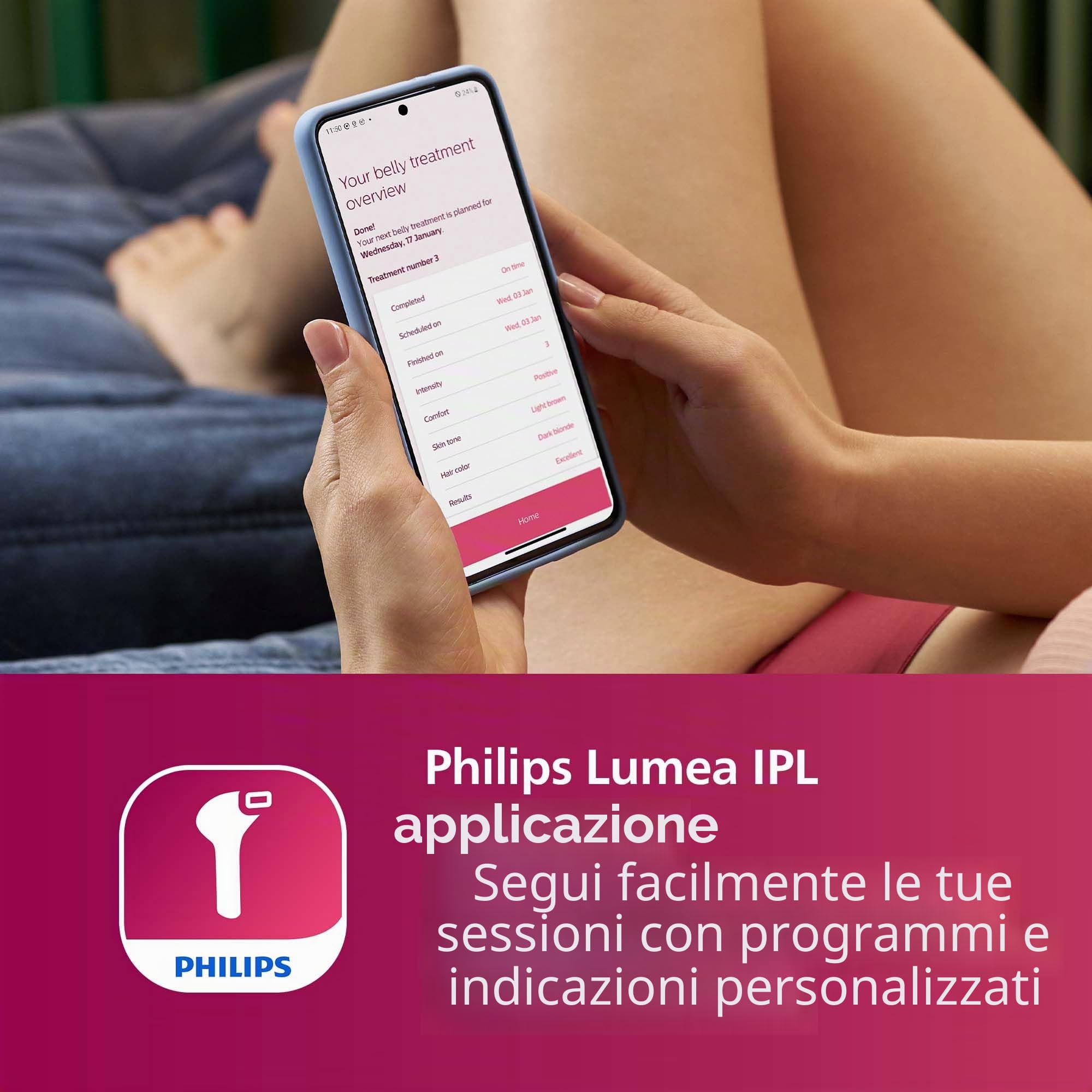 Philips Lumea Advanced Dispositivo di epilazione IPL SC1997/00