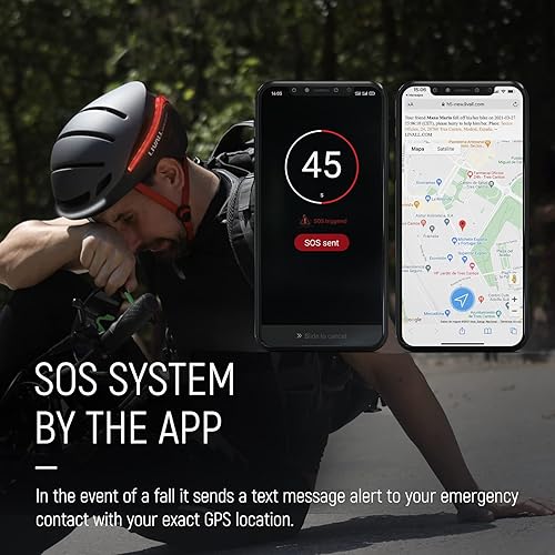 Miniatura 7 de LIVALL EVO21 Smart Cycling Helmet SOS Alert Bluetooth Helmet Offer 360Warning Light Brake Warning Light and Turn Signals, Urban Bicycle Helmet for