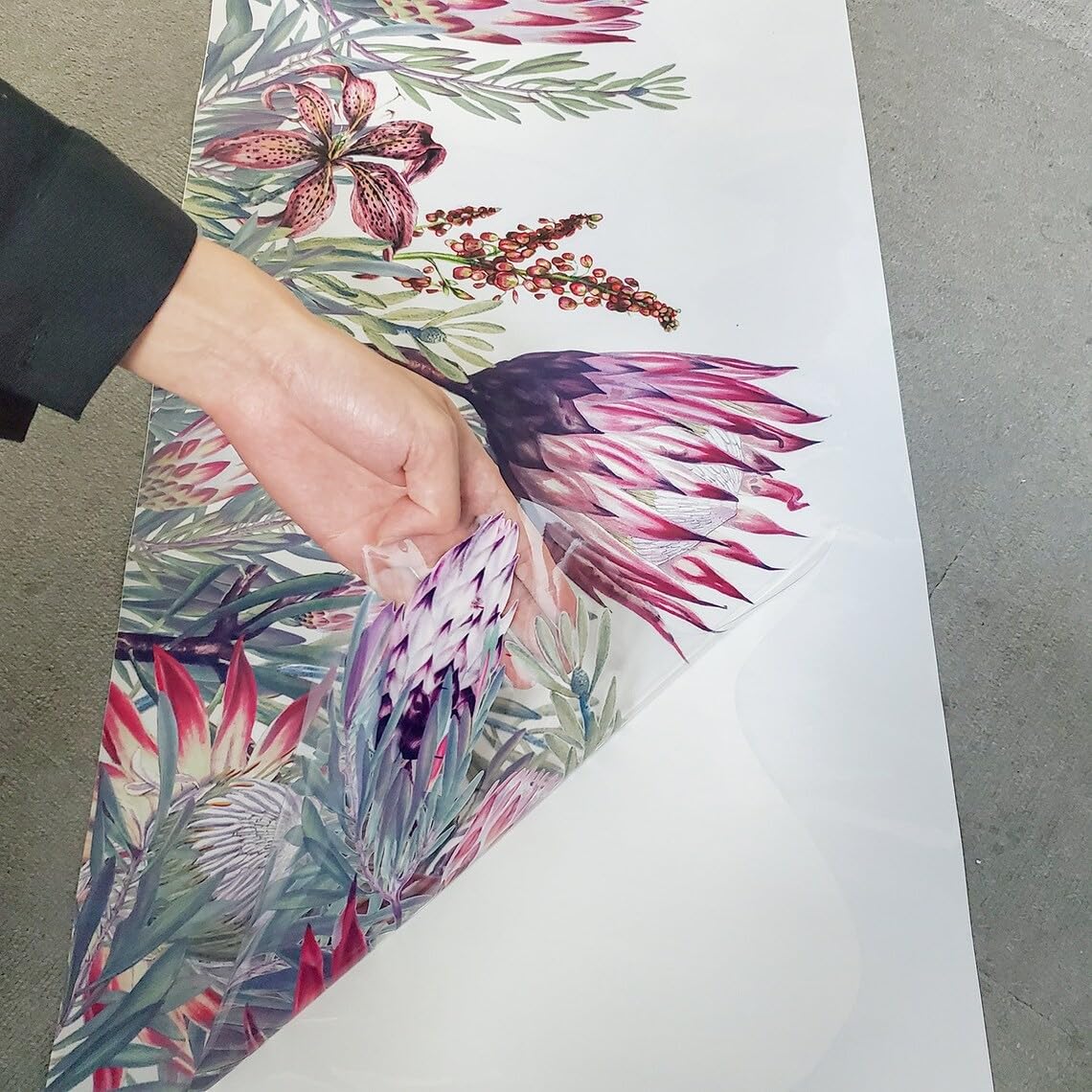 Adesivo statico floreale colorato per finestre in vetro Pellicola colorata visibile su entrambi i lati Nessuna colla Facile rimovibile e riutilizzabile per la decorazione domestica  15