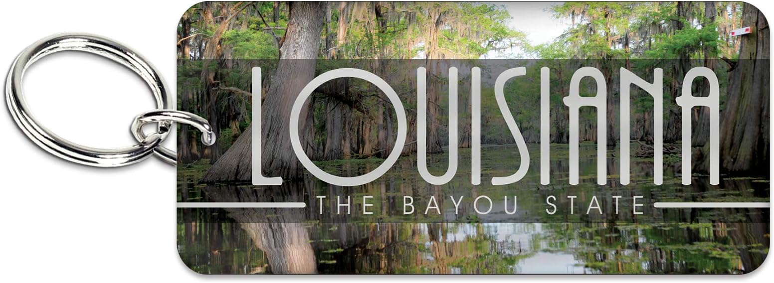 WinCraft Destination Louisiana State/Louisiana Acrylic Key Ring GlossyState/Louisiana Acrylic Key Ring Glossy, Multi, NA