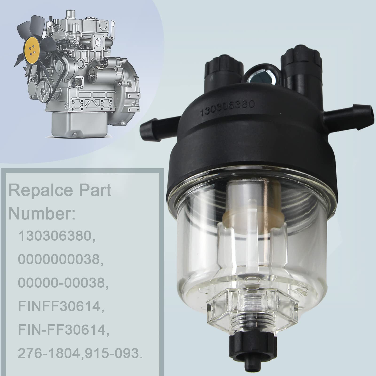 ぷりん3 RAPIHIDAN 130306380 Fuel Filter Assembly Compatible with