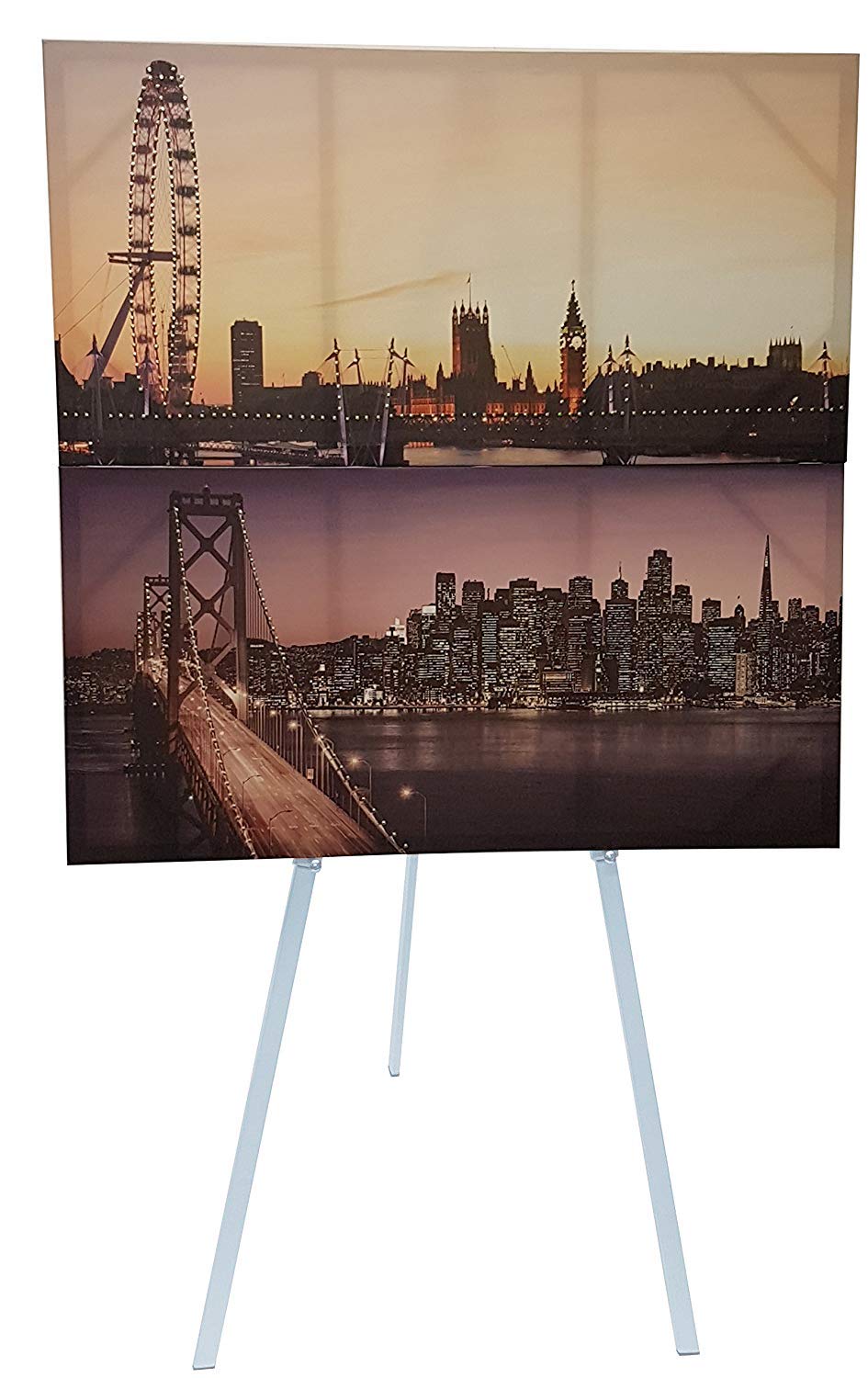 Heavy Duty Metal Greco Easel 160 CM Greco Tripod Easel A1 Display Easels Picture Holder Stand 160 CM (White)