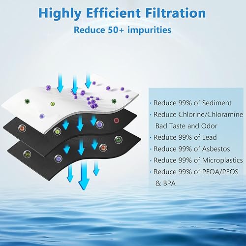 Miniatura 3 de Paquete de 2 filtros de repuesto para grifo compatibles con filtro Brita 36311, sistema de filtro de agua en grifo, FR-200, FF-100, 4 meses100