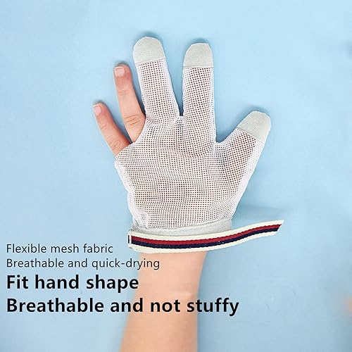 Miniatura 6 de lesnhome Tope de succión de pulgar para niños protector de succión de pulgar cómodo y transpirable protector de pulgar para evitar la succión del