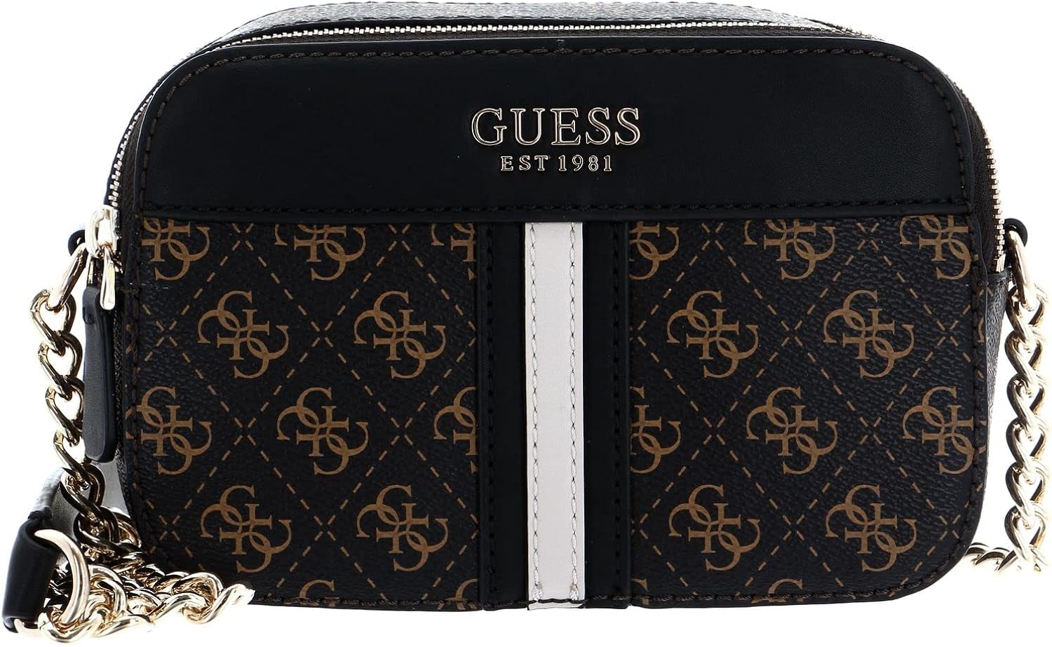 GUESS Noelle Crossbody Camera Brown Multi One Size Handbags