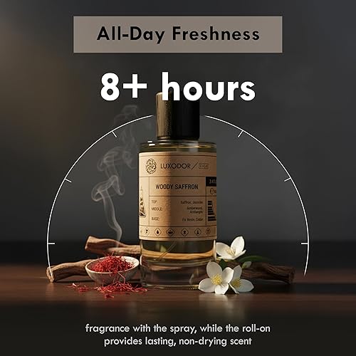 Miniatura 5 de Inspirado en Baccarat Rouge 540 Eau De Parfum  Perfume Woody Saffron 3.4 fl oz (3.4 fl oz) con aceite concentrado  Perfume de feromonas unisex para