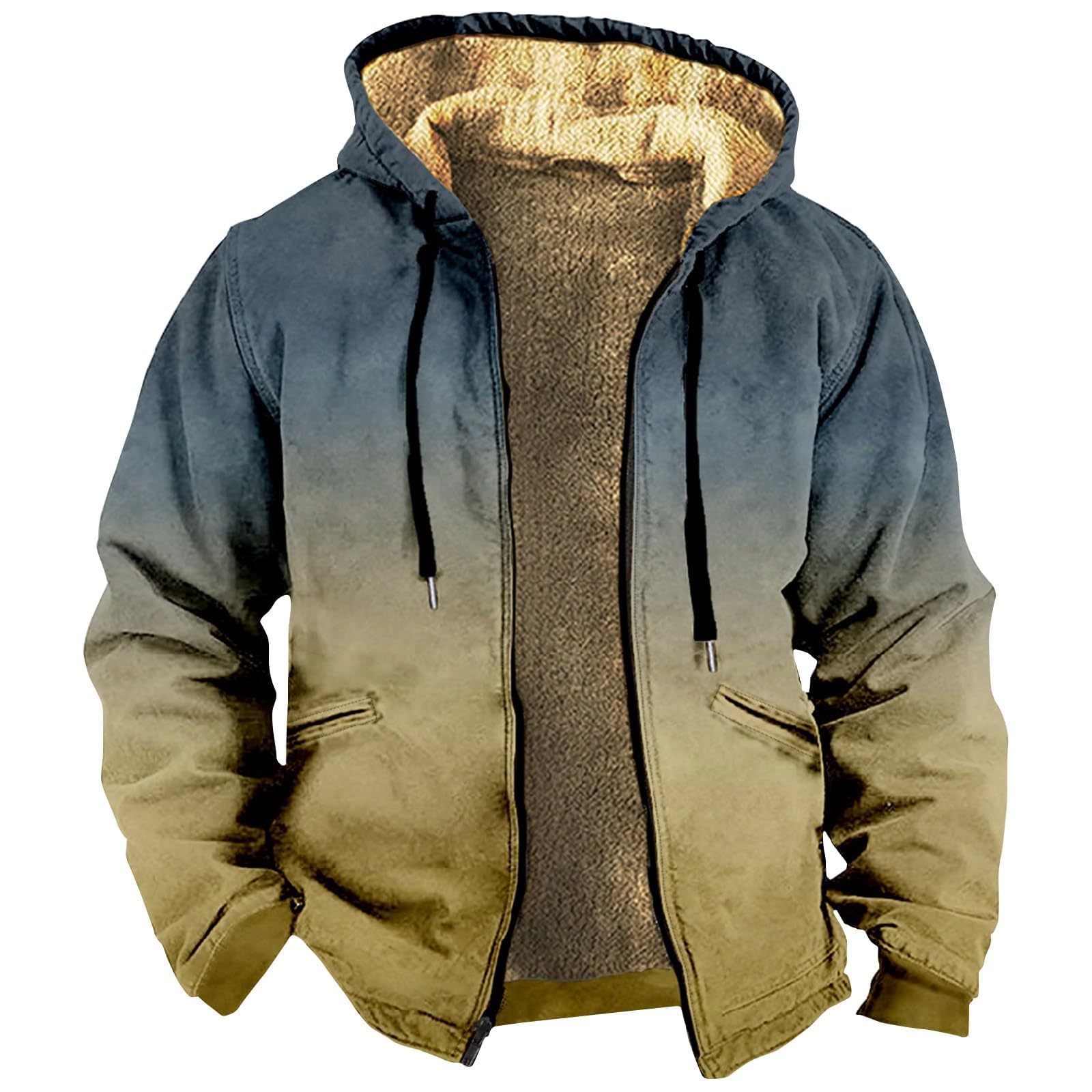 Sudadera polar con capucha con estampado informal, suave y cálido, estilo sudadera de invierno cómoda, chaqueta Streetwear con diseño digital para actividades diarias al aire libre