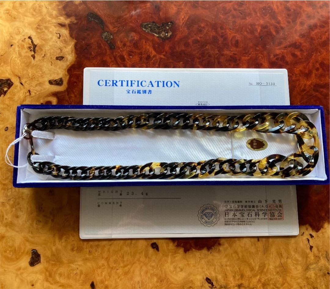 Amazon.co.jp: 鼈甲 ネックレス 鑑別書付き : ファッション 