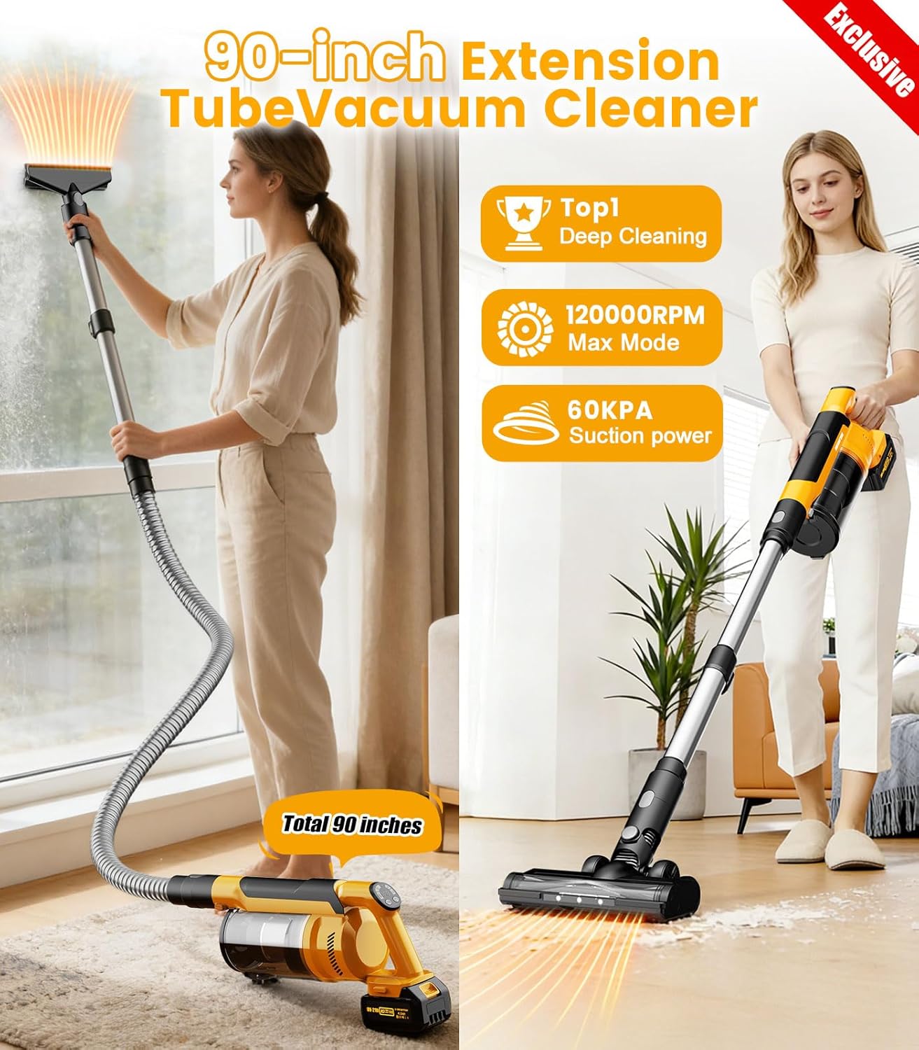 qimedo Replacement Floor Nozzle Vacuum Cleaner for v1/v2