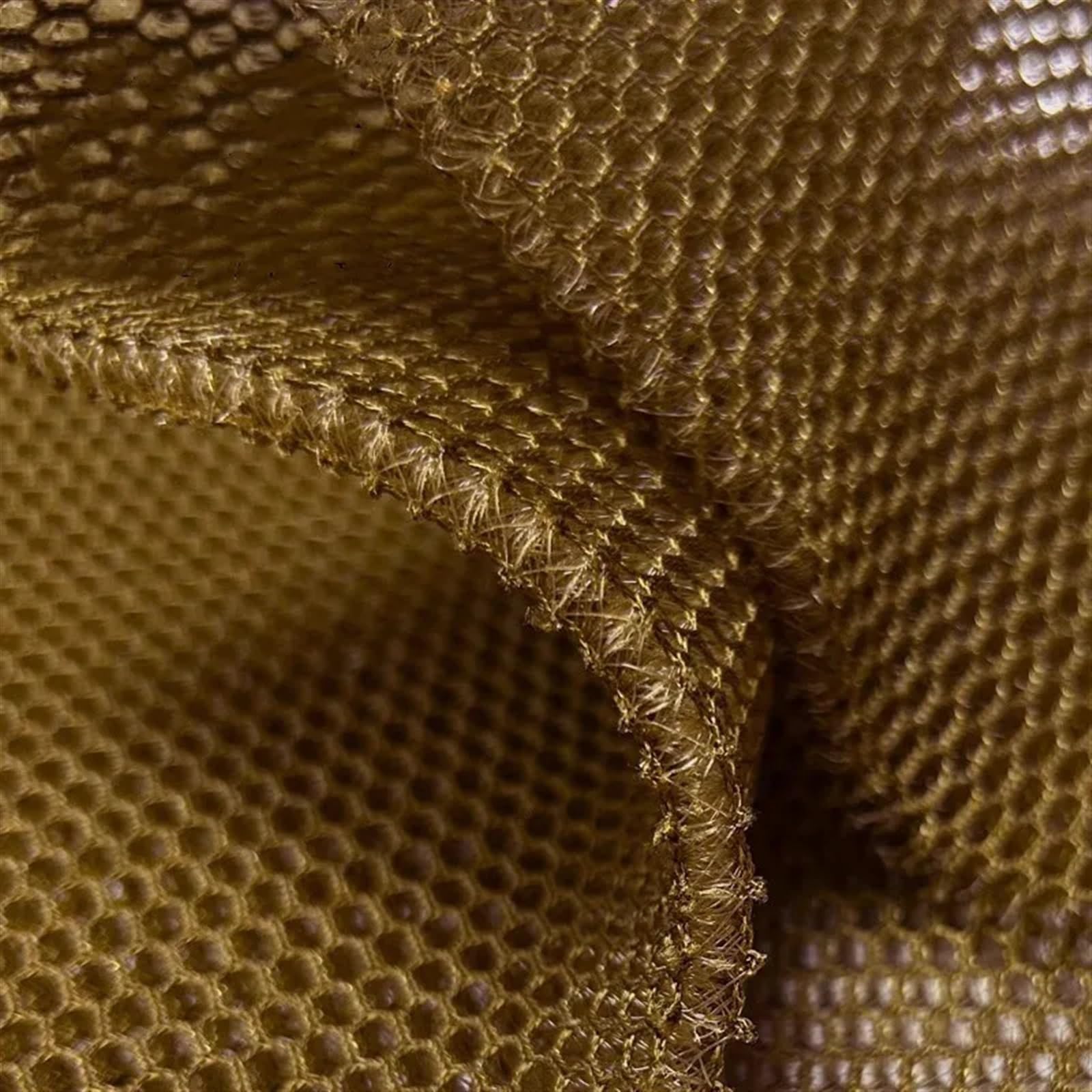 Tela de Malla Tela de malla hexagonal panal 3D poliéster 1 x 2 metros, marrón, transpirable, resistente al desgaste, material for colchón coche