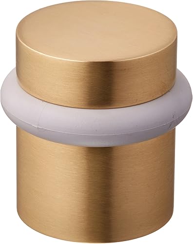 Baldwin 4505033 Tope universal para puerta de parachoques de piso, latón vintage