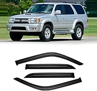 Vista 75 de Visera de ventana para Jeep Cherokee 1984-2001 (Excluye Modelo Limited), Protectores Guards Shields de lluvia de canal exterior, Deflector