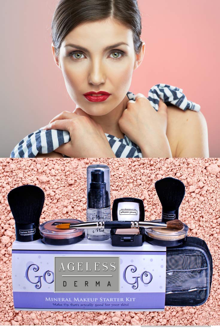 Good to Go Mineral Makeup Kit with Vitamins and Green Tea (Medium)