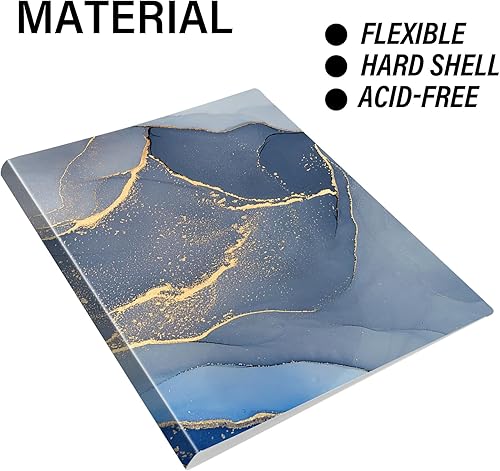 Miniatura 5 de Carpeta con fundas de plástico con fundas de plástico, 30 libros de presentación de bolsillo de 8.5 x 11 pulgadas, 60 páginas, carpeta de cartera