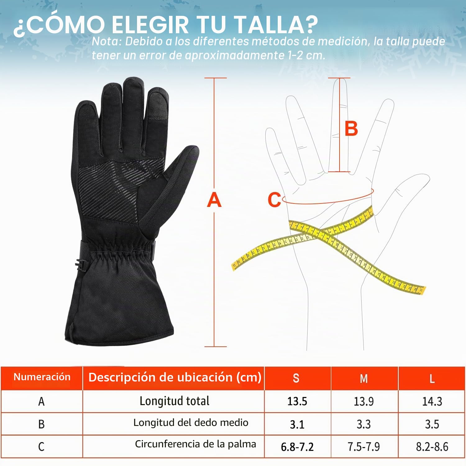 Guantes calefactables para hombre y mujer – Guantes calefactables 7,4 V/2 x 5000 mAh eléctricos cálidos guantes de invierno para moto de invierno, guantes de ciclismo y guantes de esquí con batería y