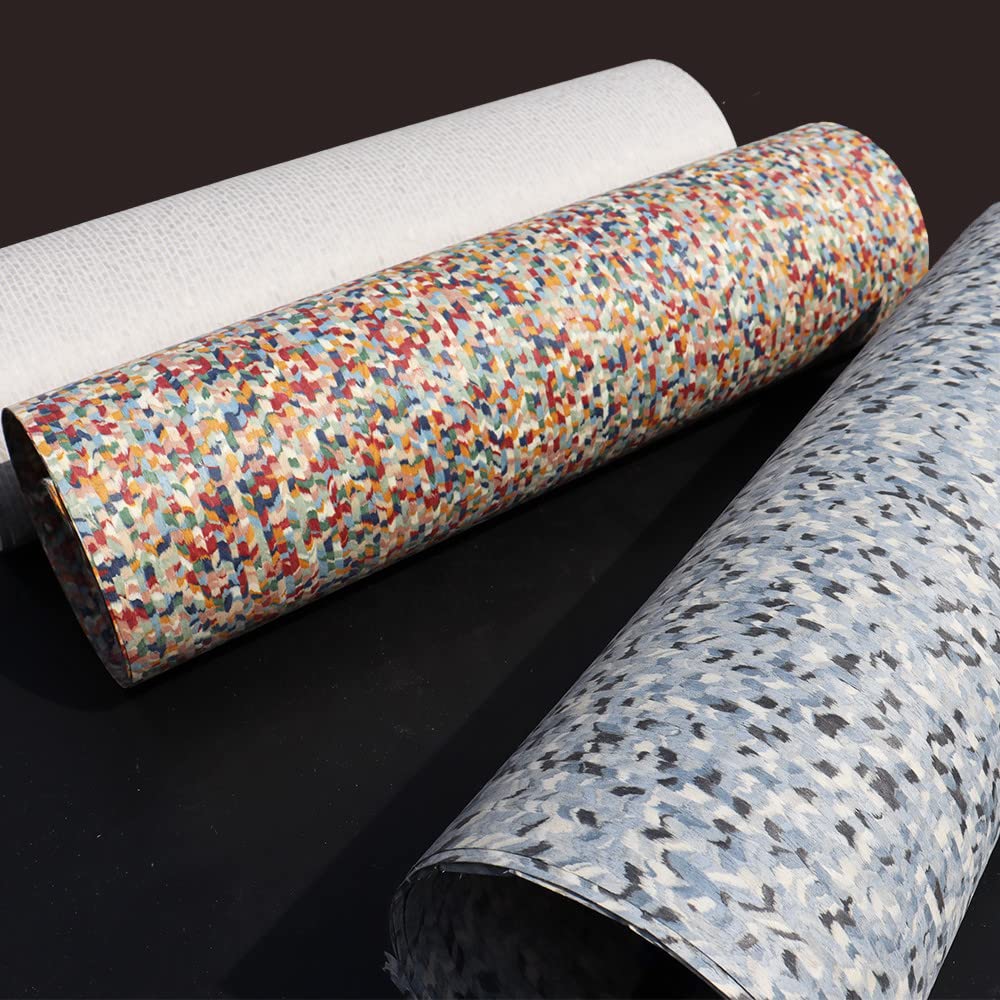 Red Rainbow Technology Art Wood Veneer Sheet(60x250CM) Furniture Restoration Sheets for Loudspeaker Speaker Showcase Cabinets Table Shelves Kitchen Furniture Hotel