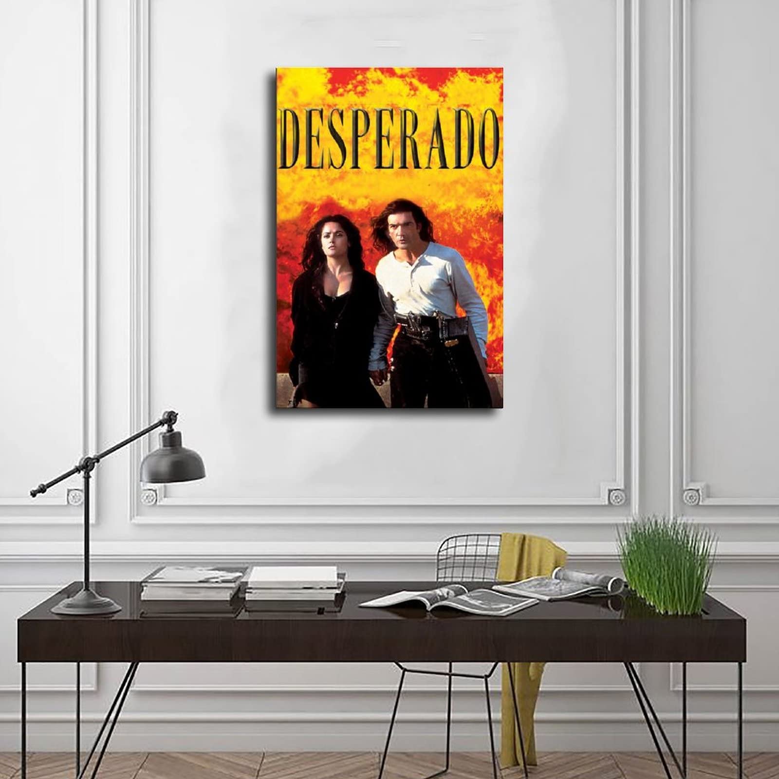 Amazon｜映画ポスターデスペラード1キャンバス絵画ポスターリビング