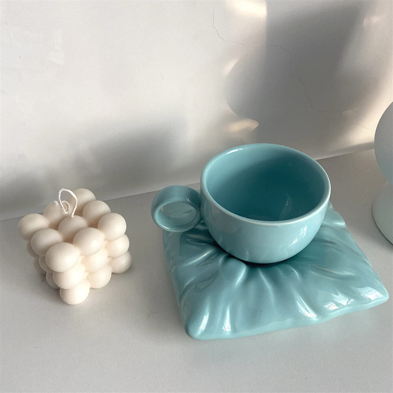 Ceramiczny kubek do kawy Ceramiczne kubki do kawy Ceramiczna poduszka 3D Kubek z poduszką Śliczna kreatywna filiżanka do kawy z mlekiem
