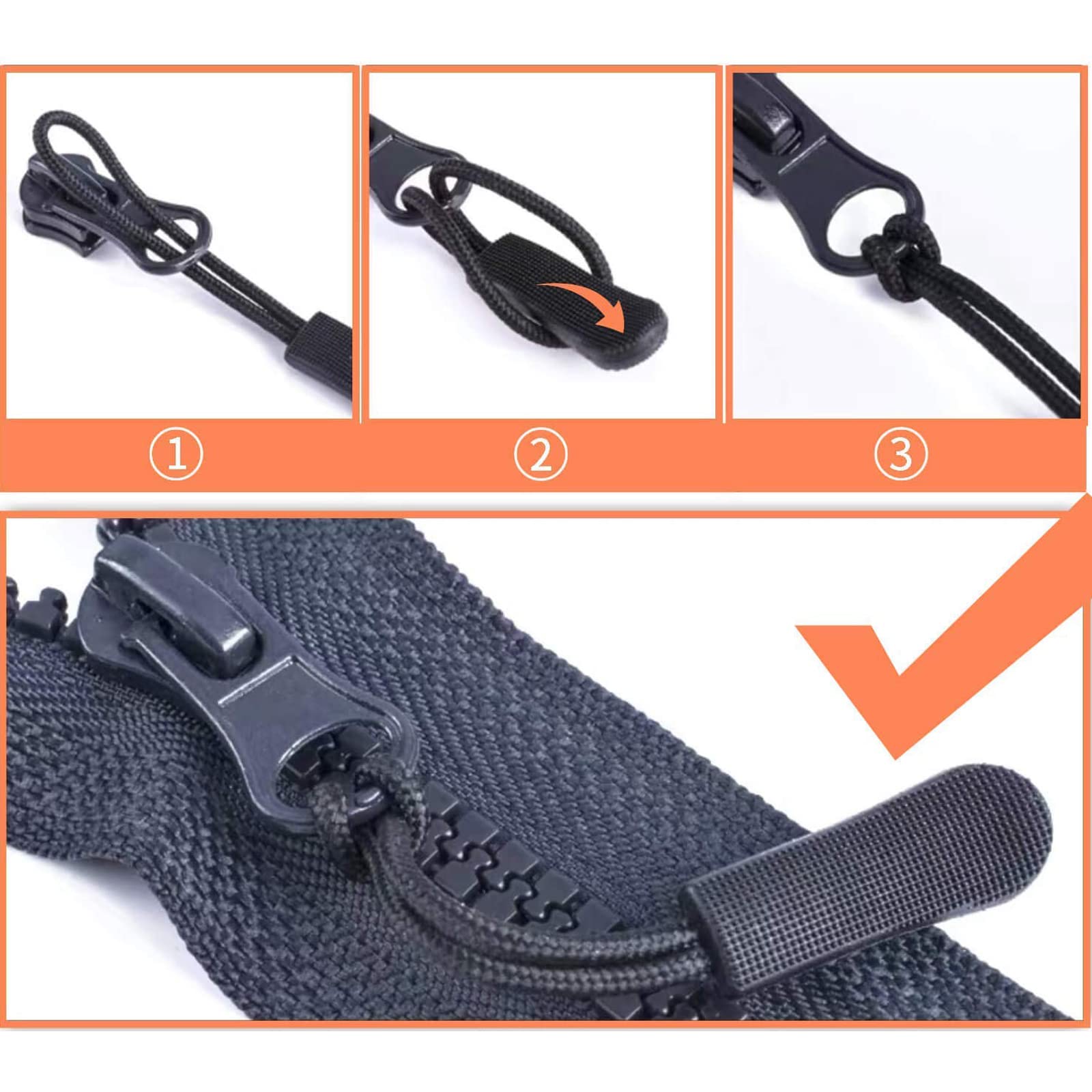 EXCEART Lot De 30 étiquettes De Fermeture éclair Pour Sacs à