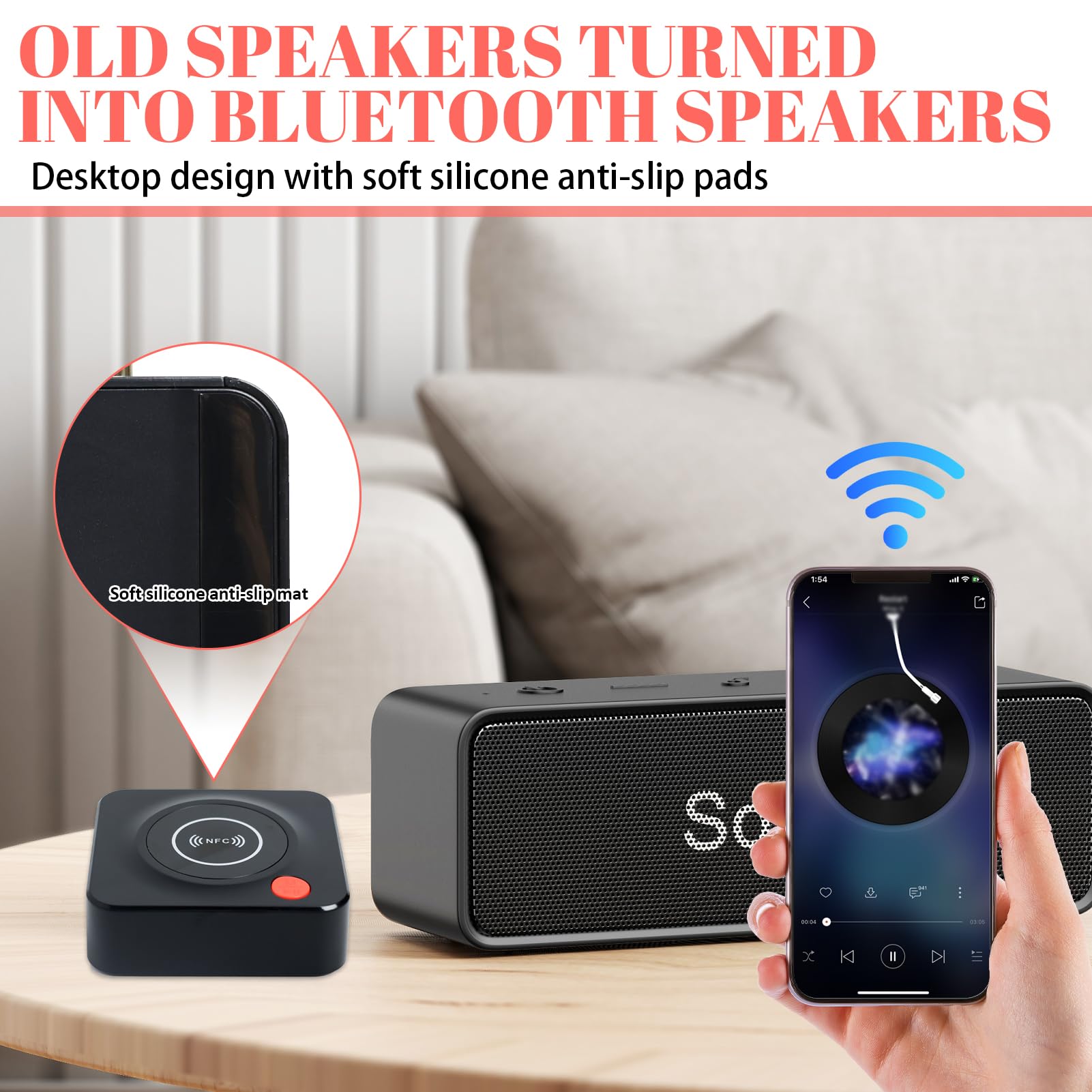 Ricevitore Bluetooth 1Mii DS200Pro Hi-Res | DAC ESS Per Impianti Stereo - Uscita Ottica/RCA, LDAC, AptX HD